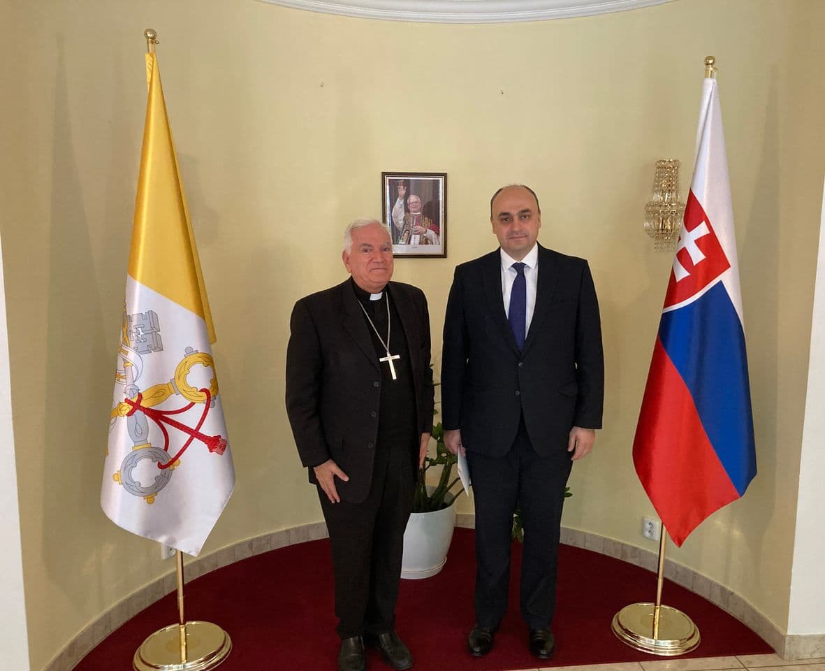Meeting between the newly appointed Ambassador of Georgia and the Apostolic Nuncio to Slovakia